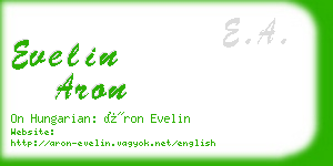 evelin aron business card